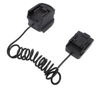 Zerodis Convertidor de Batería de Litio, Adaptador de Batería para Trabajo en Exteriores BL1850b de 18 V, Cable de Extensión Elástico de Doble Puerto