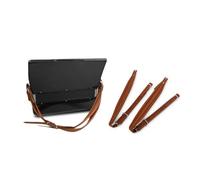Zerodis Correas de hombro de acordeón cómodas, correas ajustables de PU para acordeón bajo 16-120, protege tu instrumento y reduce la presión del sufrimiento, marrón, #-03