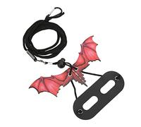 Zerodis Correo de Dragón Barbudo Ajustable Cuerda de Tracción de Lagarto Segura y Duradera para Caminar Al Aire Libre Adecuado para Varios Reptiles Pequeños (Rojo)