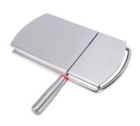 Zerodis Cortador de Queso de Acero Inoxidable, Tabla de Cortar Queso de Metal con Panel de Rejilla Centimétrica Cortador de Herramienta para Cortar en Bloque Mantequil (SILVER)
