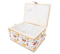 Zerodis Costurero de Gran Capacidad, Organizador de Tela Premium con Bandeja Desmontable, Perfecto para Suministros y Accesorios de Costura