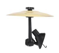 Zerodis Crash Cymbal Cymbal Ventilamiento de Aire Ventilaje Tambor Claro Clear Crisp Sound de Alto Volumen Soporte Ajustable para el Tablero Instalación Fácil Tamaño Compacto (GOLD)