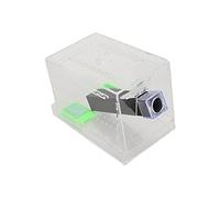 Zerodis Cricket Keeper Care Cricket Reptile Reptile Observation Box con Tapa y Bañera de Alimentación Extraíbles para Las Arañas Escorpiones Ranas (S)