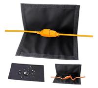 Zerodis Cubierta de Cable de Extensión para Exteriores, Protector de Conector de Enchufe de Piso a Prueba de Agua para Luces de Cadena de Enchufe para Exteriores