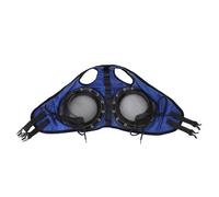 Zerodis Cubierta de Ojo de Caballo, Gafas de Caballo de Metal y Cuero Diseño Ajustable Visión Bloqueo de la Media Cubierta Ligera y Gafas Protectores Transpirables para Clima Lluvioso y