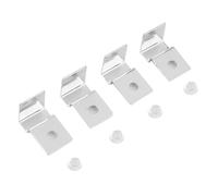 Zerodis Cubierta de Vidrio de Pescado de Abrazadera/Soporte con Pescado de Acero Inoxidable Sostenible para Soportar 4 Soporte de Acuarios, Fácil Instalación para Amantes del Agua (10 mm (4