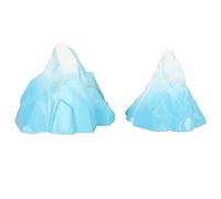 Zerodis Decoración de Acuario, Molde, Simulación de Paisajismo Innovador, Adorno de Iceberg Submarino para Pecera, 2 Piezas, Iceberg de Acuario para Pecera