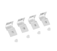 Zerodis Decoración de Peceras Aquascape Suministros Soporte Clamp/Holder de Cubierta de Vidrio de Pescado Cubiertas de Vidrio de Acuario de Acero Inoxidable Soportes de Soporte Clips de Tapa
