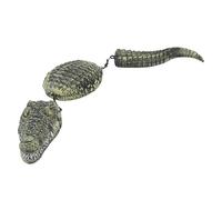 Zerodis Decoya de Cocodrilo Flotante para Piscina, Innovaciones Cocodrilo Falso Piscina Flotante Azul de Garza 3 Segmento Simulada Crocodile Escultura de Cocodrilo Cocodrilo Flotante Al