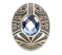 Zerodis Deslizador de Metal para Inquietos, Construcción de Aleación de Zinc, Juguete para Inquietos con Punta de Dedo Inspirado en el Antiguo Egipto, Acento de Piedras Preciosas