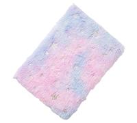 Zerodis Diario de Felpa, Cuaderno de Escritura con Elegante Estampado en Caliente, Diseño de Color Degradado, 80 Páginas, Gran Capacidad, Compacto, Portátil para Estudiantes, Escritores, (Estrella)