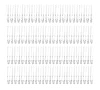 Zerodis Diodo LED de 100 Piezas, Colores Brillantes de Baja Potencia de 3 Mm para Proyectos de Bricolaje, Luces LED de Ahorro de Energía para Pantallas y Placas de Circuito (Blanco cálido)