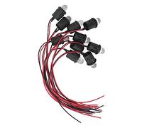 Zerodis Diodos LED, 10PCS 10mm 12V Pilot 0.5W Luces Diodo Emisor para Decoración del Hogar DIY Coche Barco (Rojo)