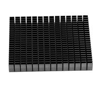 Zerodis Disipador de Calor 150x120x20mm Refrigeración de Aluminio para CPU PCB Amplificador Diseño Eficiente (BLACK)