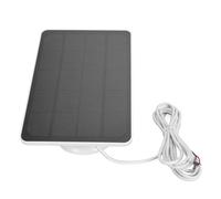 Zerodis Electrónica para el Hogar Panel de Carga Eficiente para Timbre de Vídeo 3 y 4 Plus, Potencia de 10W para Uso en Exteriores, Cargador de Cámara con Panel Solar (CSP4W-U-W)