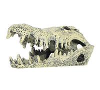 Zerodis Elegante Decoración del Recipiente de Pescado del Cráneo Simulación de Simulación: Adornos de Sake Que Ofrecen Habitantes Submarinos y Escondite, para Acuarios y Recipientes de Peces, el