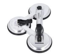 Zerodis Elevador de Ventosa, Aleación de Aluminio, Triple Ventosa, Elevador de Vidrio, 170 Kg, Fuerza Horizontal, 150 Kg, Succión Vertical para Espejo, Vidrio, Plástico, Mármol, Manipulación de Pisos