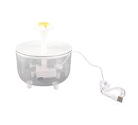 Zerodis Encontrado Automático Automático Fonda de Sille Sille Pet USB Bebida Fontana por Seguridad y Duración con Tapa para la Limpieza Adecuada para Gatos y Pequeñas Mascotas