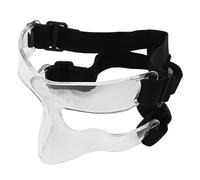 Zerodis Escudo Facial de Guardia de la Nariz Deportiva para Béisbol de Fútbol de Baloncesto con Correa Ajustable Vista Transparente Material de PC Transpirable para Hombres Mujeres