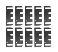 Zerodis Espaciadores de Bisagra de Puerta de Hardware de 10 Piezas, Kit de Cuña de Bisagra Recubierta de Acero Inoxidable para Reparación de Relleno de Espacio de Alineación de Marco