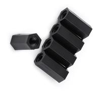 Zerodis Espaciadores de Nailon Negro, Kit de Separación Roscada con 9 Longitudes para Placas de Circuito Electrónica PCB, 100 Piezas PA66 M3 Aislado (Con*15)