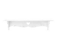 Zerodis Estantes Flotantes de Amor de Pared Vintage Blanca en Forma de Amor, para Dormitorio, Sala de Estar, Oficina con Estante de Pantalla de Pared Vintage para Plantas de Juguetes y Decoraciones