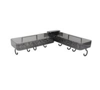Zerodis Estantes No Requiere Clavos ni Perforaciones Organizador de Ducha Plegable Resistente Al Agua con Plástico de Alta Resistencia para Baño Almacenamiento de Cocina Organizador de Estantes de