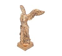 Zerodis Estatua de la Victoria alada de Samotracia, Escultura de la Diosa Escultura de Resina de la Diosa Griega de la Victoria con Almohadilla Antideslizante para la decoración(BS1056-M-cobre)