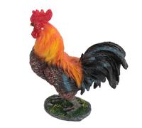 Zerodis Estatuilla de Pollo de Resina, Adorno de Jardín, Estatua de Animales de Granja para Decoración de Césped de Patio Trasero Al Aire Libre (Gallo)
