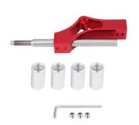 Zerodis Extensión de Palanca de de Ajustable, Perilla de de Marchas de Acero Inoxidable de Aleación de Aluminio, Extensión de Palanca de Cambios Automotriz con Adaptadores para (rojo)