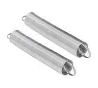 Zerodis Feders de Cerca de Metal de Vida Larga Extensible Acero Inoxidable Tensión de Tensión de 16 Pies, 2 Piezas para Acceso Cómodo, Ideal para Gestión de Pastos