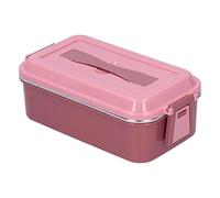 Zerodis Fiambreras Box con Aislamiento Box a Prueba de Fugas con Asa Oculta Cerradura de Seguridad para la Escuela, Trabajo, Viaje, Picnic Acero Inoxidable 304 (#1)