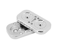 Zerodis Fidget Slider Toy, Owl Fidget Slider Sensory Wearable Anxiety Relief Metal Guide para Add (Plata)