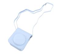 Zerodis Funda para cámara instantánea de poliuretano para 12 cámaras, con correa de hombro ajustable, para entusiastas de la fotografía (azul)