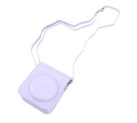 Zerodis Funda para cámara instantánea de poliuretano para 12 cámaras, con correa de hombro ajustable, para entusiastas de la fotografía (morado)