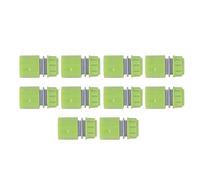 Zerodis G1/2 Hilo de Jardinería Manguera de Agua CONECTORES Rápidos Kit de Pezón 10pcs, Material de ABS para Riego de Jardín