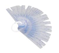 Zerodis Galga de Espesores de Plástico, Herramienta de Medición de Grietas ABS 20 en 1 de 20 Hojas con Anillo Desmontable para Medición de la Industria Electrónica de Automóviles