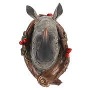 Zerodis Gancho de Animal Dorado Antiguo, Decoración de Pared Vintage, Fácil Instalación y Diseño que Ahorra Espacio para Dormitorio, Cocina, Pasillo (Rinoceronte (vintage))