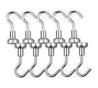 Zerodis Gancho magnético, Pack de 10 Gancho Magnético,Super fuerte Gancho Magnético 5.5 kg de Fuerza 16mm de Diámetro(13mm)