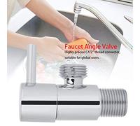 Zerodis Grifo Moderno para Grifo con Válvula Angular para Baño, Latón, Cromado, Resistente a ácidos y álcalis, Fácil de Instalar