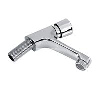 Zerodis Grifo para Lavabo de Baño, Grifo Cromado para Lavabo con Retardo de Tiempo de Cierre Automático con Núcleo Interior de Latón para Fregadero de Cocina y Baño