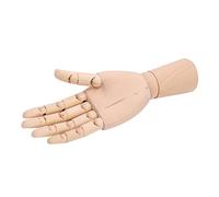 Zerodis Gugertree Mannequin de Madera con Medios Flexibles para Artistas y Estudiantes, 7.1-1 - de Madera wood model hand para Boceto, Pintura y Publicidad (Mano de madera de 18 CM (mano derecha