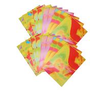 Zerodis H Icrafts Set con 2 Lápices de bambú Papel para Rascar Respetuoso con el Medio Ambiente para Niños Papel de Pintura Seguro e Insípido Regalo Portátil Liviano para Niños 20 Arte en para Rascar
