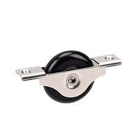 Zerodis Herraje para Puerta Corredera, Ruedas de Nailon de 40 Mm con Rodamientos Silenciosos Suaves y Resistentes Al Desgaste, con Agujeros Pretaladrados para Armarios, Puertas de