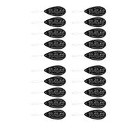 Zerodis Herramienta de Aguja de Aguja de Bordado Negro Resistente y Resistente de 20 PCS para Coser Manualidades de Acolchado de Tejido