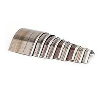 Zerodis Herramientas de Cuero Cúter Herramienta de Corte de Acero para Bolsos, Carteras, Manualidades, Esquina Artesanal de Cuero (Molde para cuchillos de esquina redonda tipo A (10)