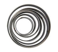 Zerodis Herramientas de Cuero Punzón Cortador Hueco de Acero con Alto Contenido de Carbono con Tamaños Variados de 20 a 50 Mm para Cinturón de Cuero Monedero Cartón Goma Plástico 7 Piezas Agujero de