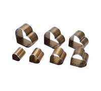 Zerodis Herramientas de Cuero Troquel de Acero con Alto Contenido de Carbono Forma de Corazón Herramienta de Artesanía de Cuero con 7 Tamaños para Cinturones Hechos a Mano Bolsos Monederos 7 Piezas