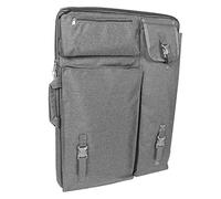 Zerodis Herramientas de Pintura Bolsa para Llevar Mochila Ajustable de Lona para Suministros de Arte Tote de Gran Capacidad para Viajes y Estudiantes Portafolio de Artistas Fácil (Grey)