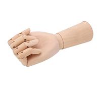 Zerodis Herramientas de Pintura Dedos Posable Mano de maniquí Duradera para Dibujar Pantalla con Articulaciones Giratorias para Artistas Fotógrafos Modelo de Mano de Madera Flexible